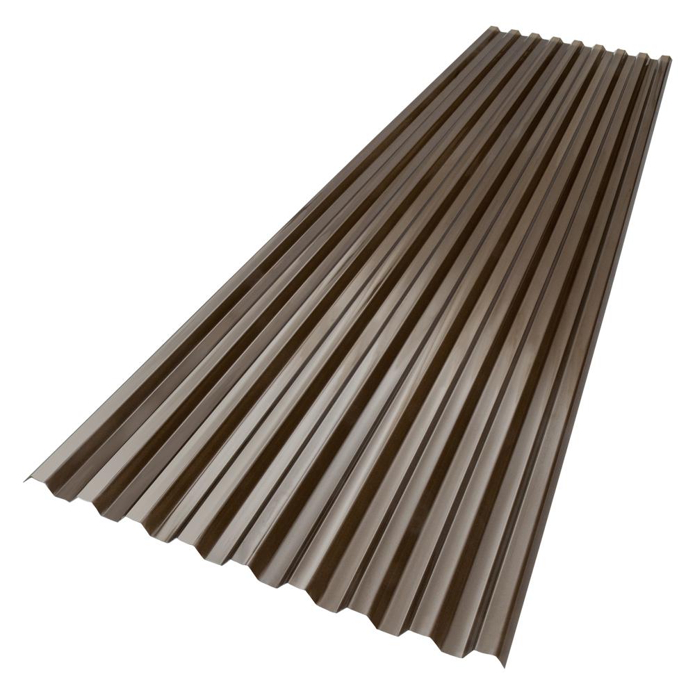 Suntuf 6 ft. x 26 in. Polycarbonate Roof Panel in Bronze180075 The Home Depot