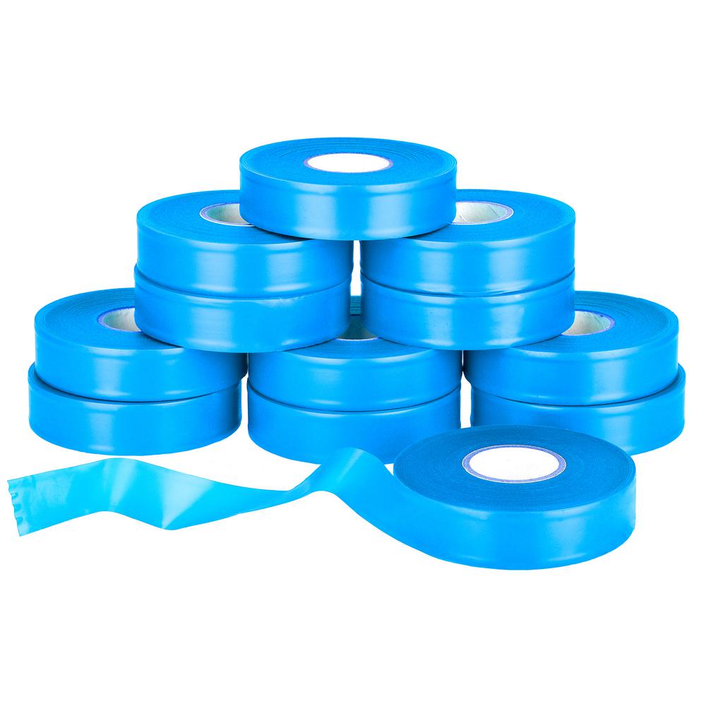 AdirPro 300 ft. x 4 in. Fluorescent Blue Flagging Tape (12Pack)719