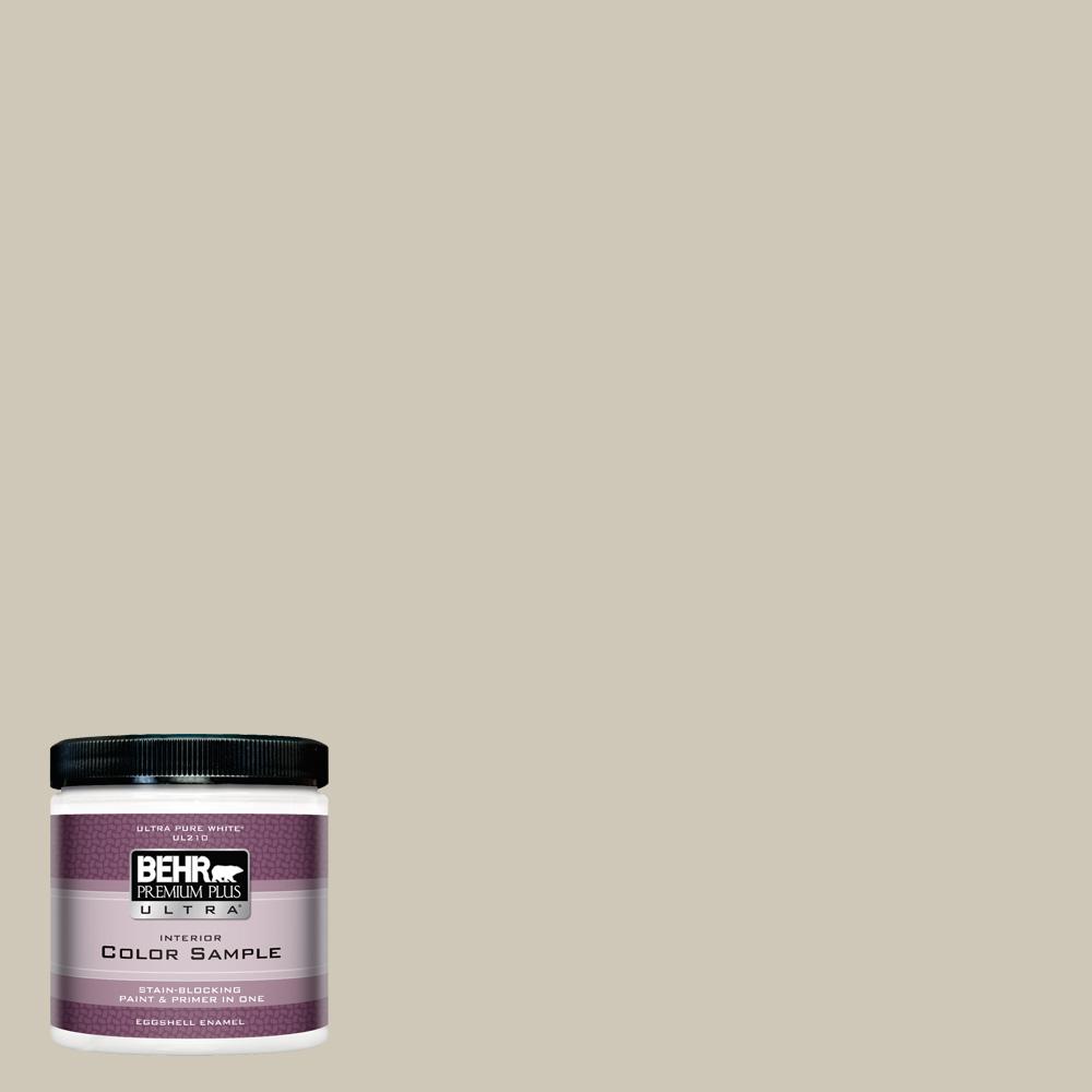 BEHR Premium Plus Ultra 8 oz. #PPU8-16 Coliseum Marble Eggshell Enamel ...