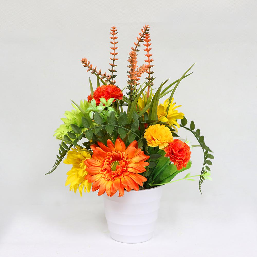 14 in. Indoor Artificial Flower Arrangement in Pot302TB817 The Home