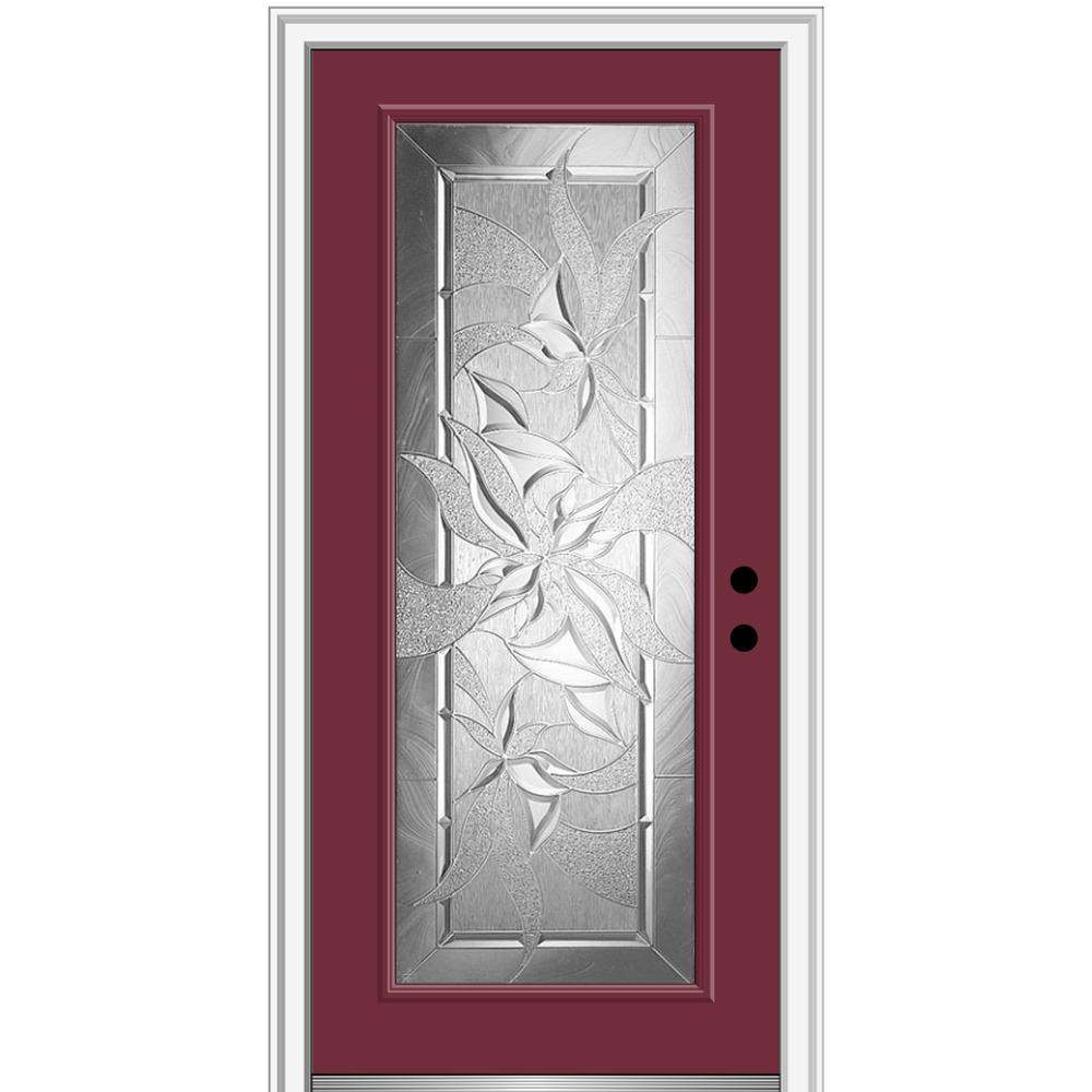Mmi Door 32 In X 80 In Impressions Left Hand Inswing Full Lite