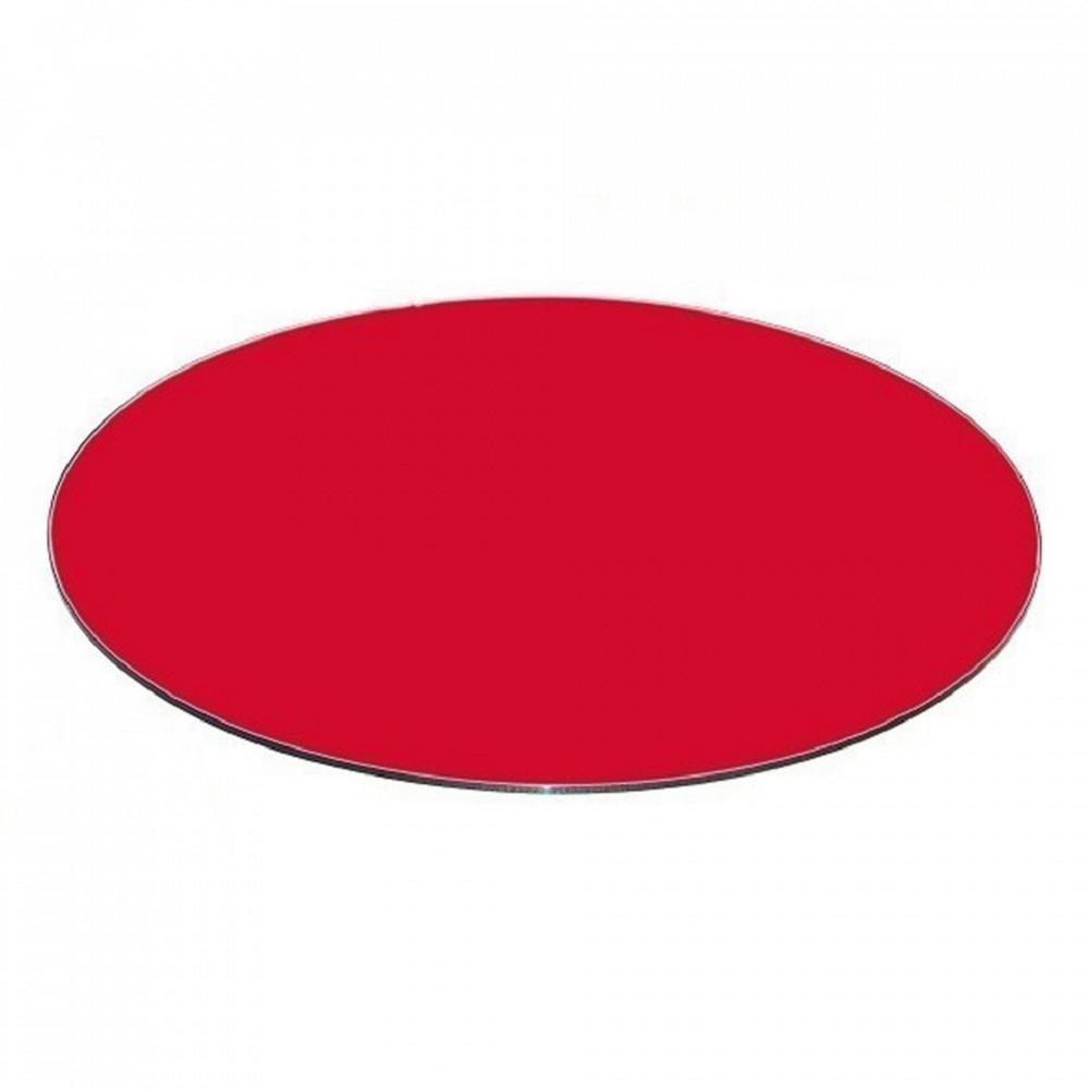 32 Inch Red Round Glass Table Top Back Painted 3 8 Thick Flat Edge Polished Tempered