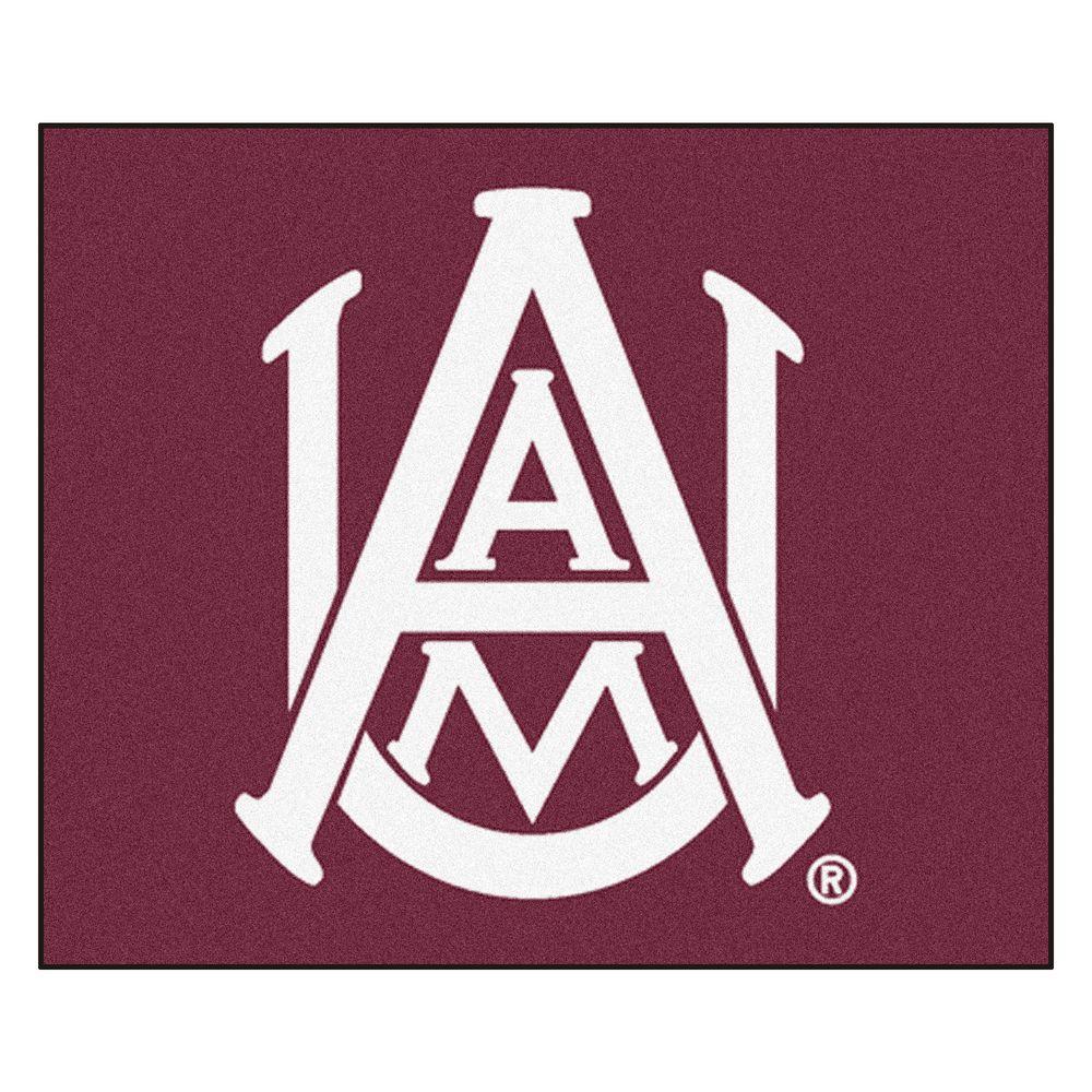 Red Alabama A M University Sports Rugs Rugs The Home Depot