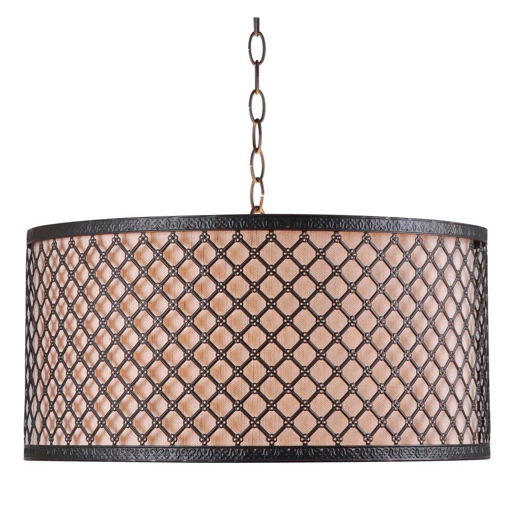 Kenroy Home Hawthorn 3 Light Bronze Pendant 93312brz The Depot Kenroy Home Hawthorn 3 Light Bronze Pendant