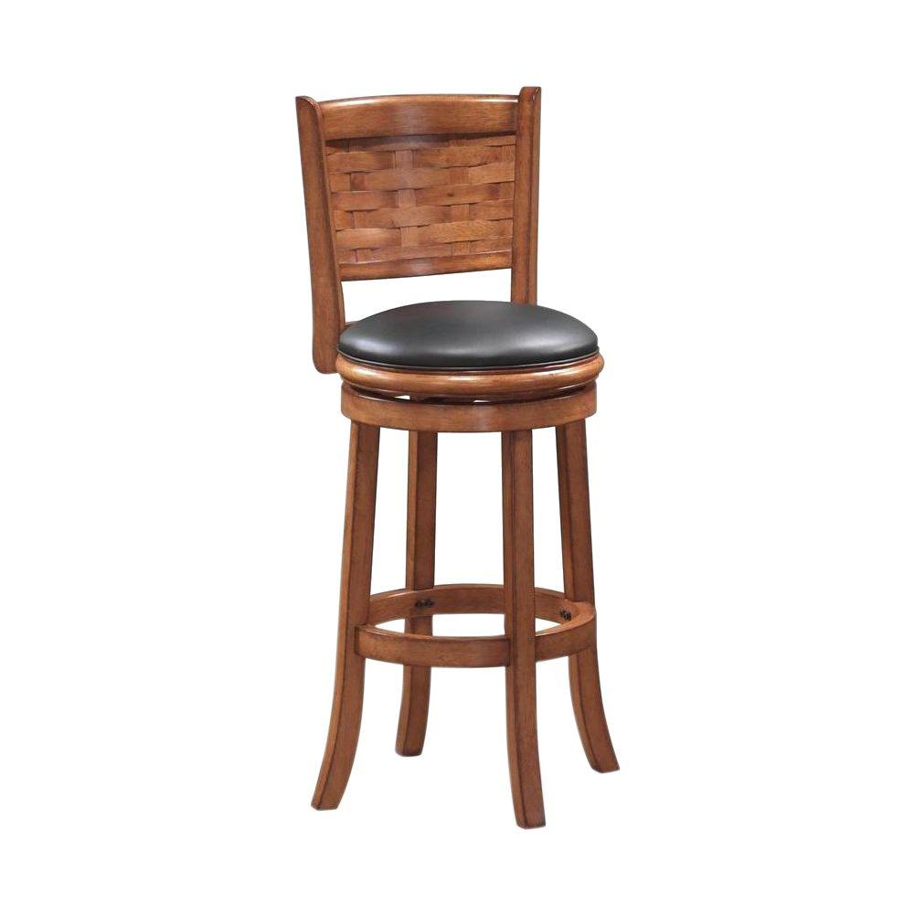 Boraam Sumatra 29 In Brush Oak Swivel Cushioned Bar Stool 41029 Brush Oak Swivel Cushioned Bar Stool