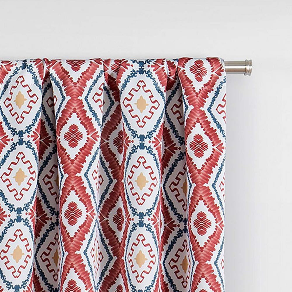 Eclipse Morrow Blackout Window Curtain Panel In Red 37 In W X