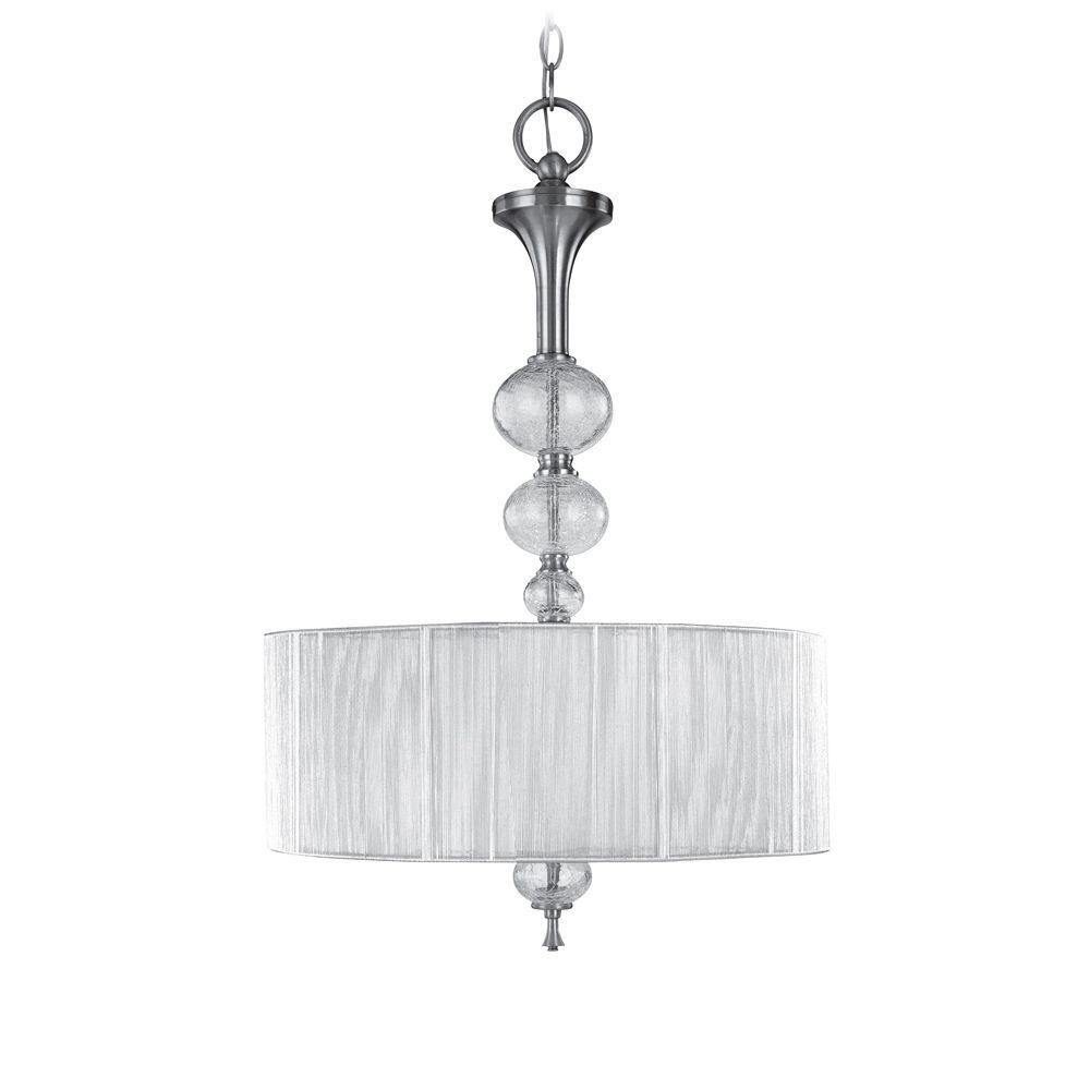 World Imports Bayonne Collection 3-Light Brushed Nickel ...