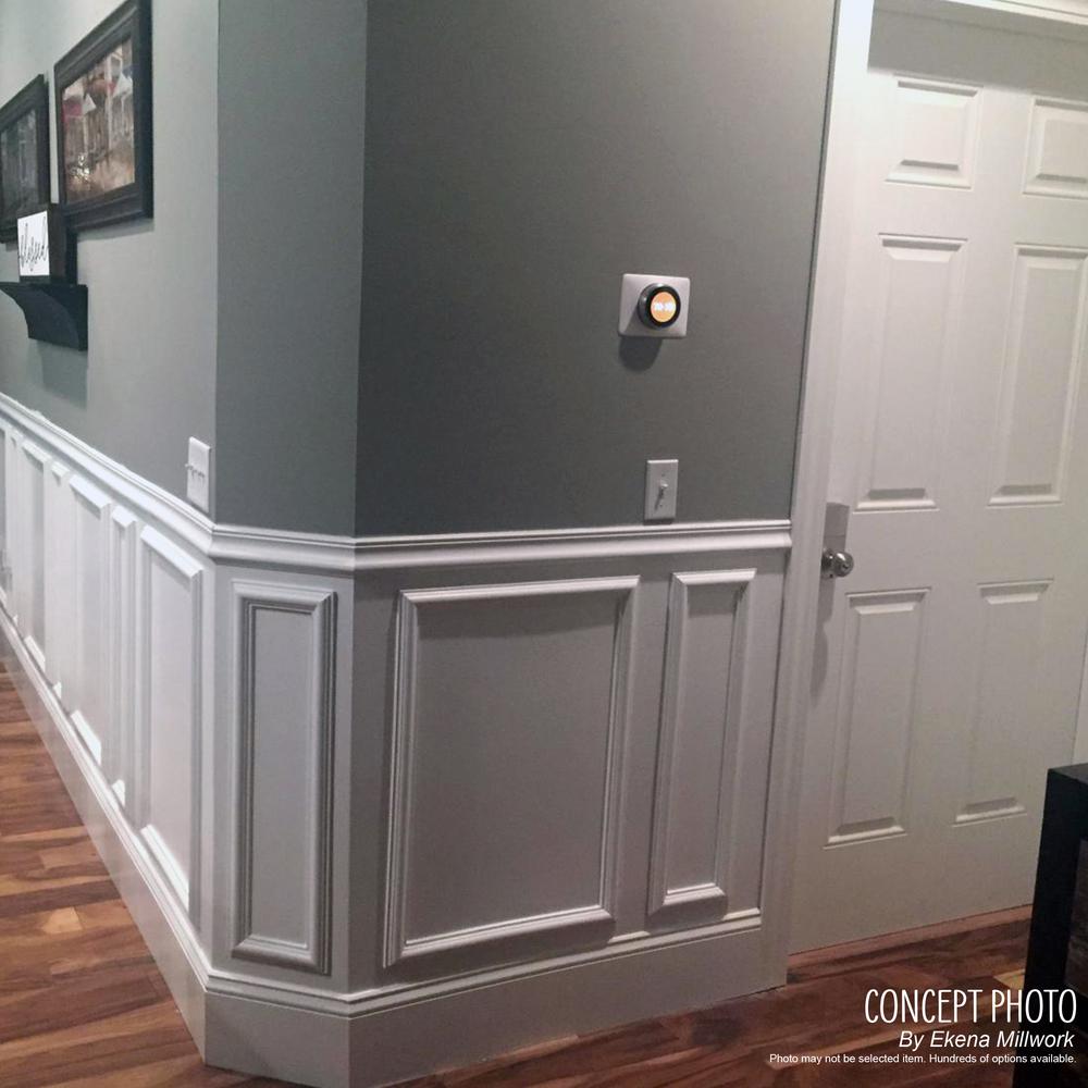 Ekena Millwork 16 In W X 20 In H X 1 2 In P Ashford Molded Classic Wainscot Wall Panel Pnl16x20as 01 The Home Depot
