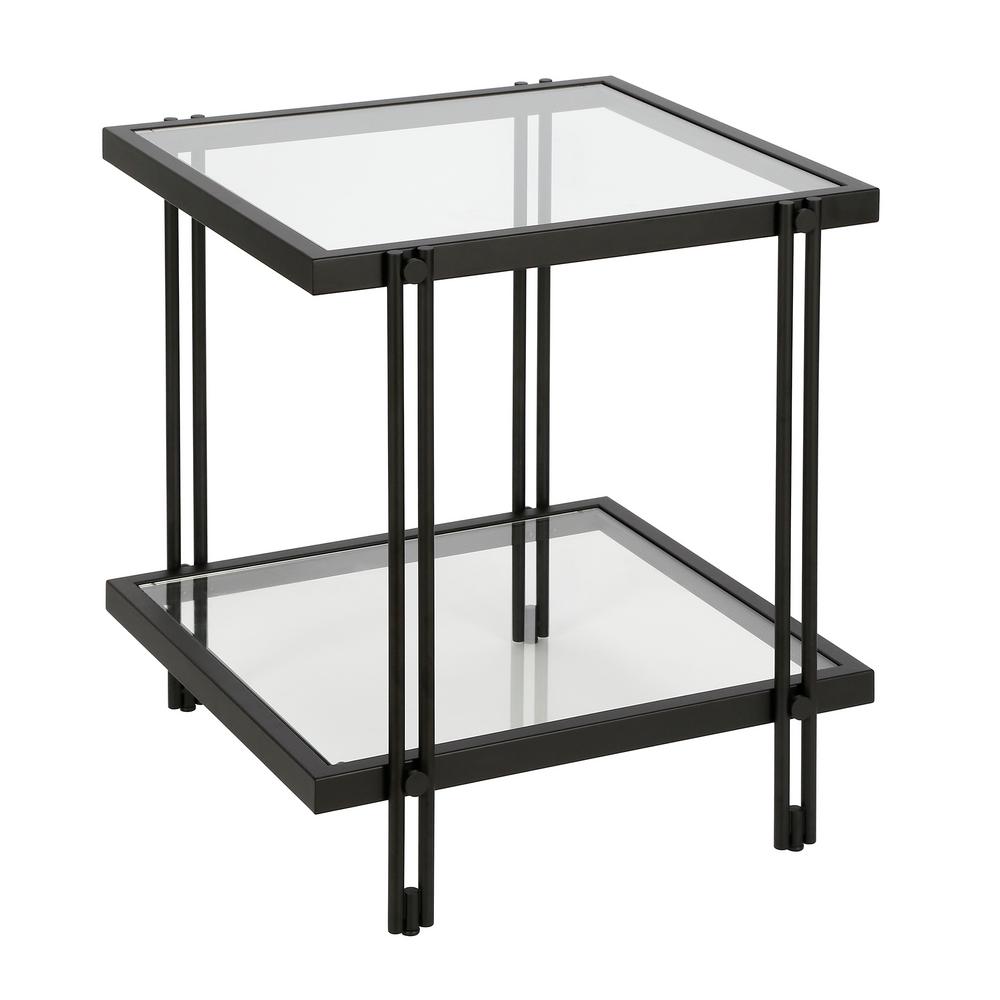 black glass lamp tables