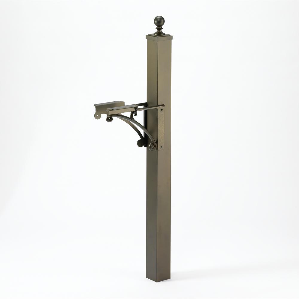 Salsbury Industries Deluxe 1Sided InGround Mounted Mailbox Post for