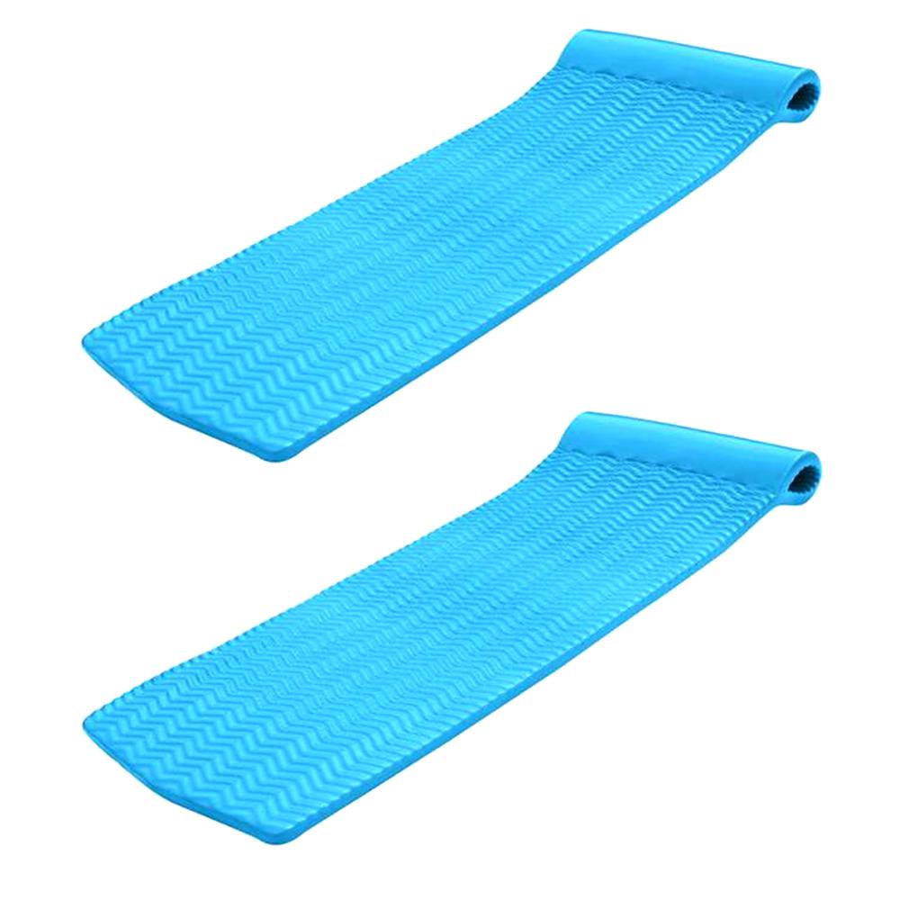Trc Recreation Serenity 70 In Marina Blue Foam Mat Lounger Pool Marina Blue Foam Mat Lounger Pool