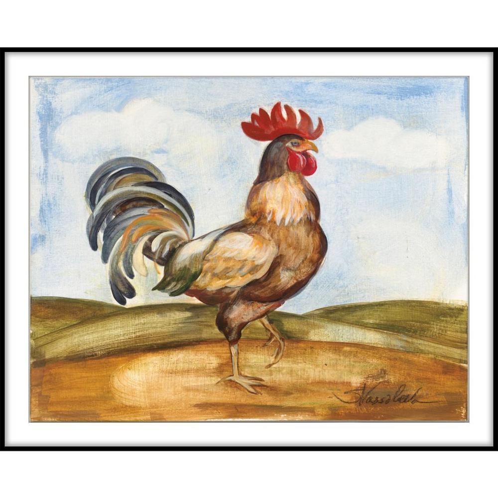 Ptm Images 9 75 In X 11 Rooster The Field I Framed Ptm Images 9 75 In X 11