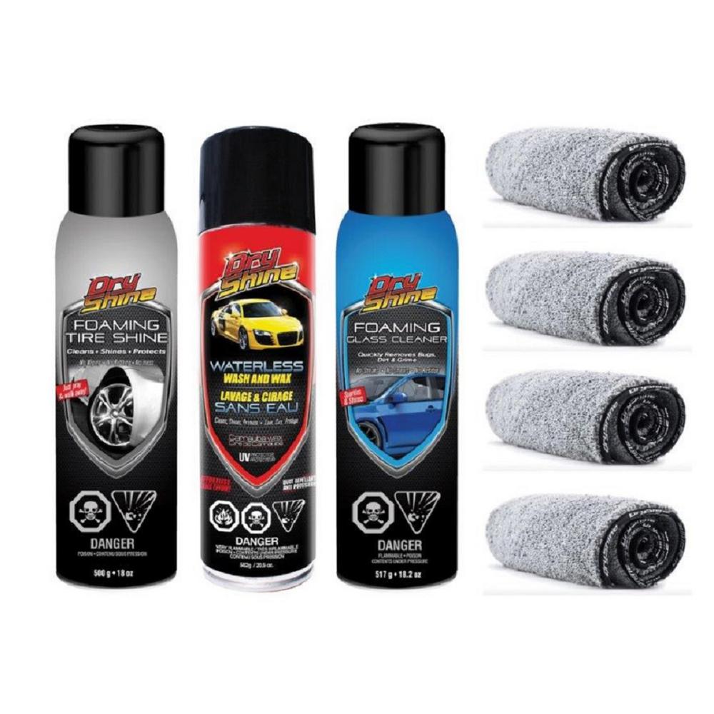 Car Cleaning Supplies >> Waterless Exterior Detailing Kit Plus 4 Dual Pile Microfiber Towels Car Cleaning Supplies >> Waterless Exterior Detailing Kit Plus 4 Dual Pile Microfiber Towels