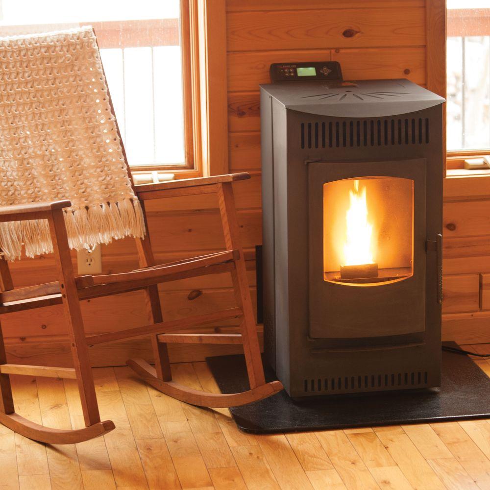 Castle 1 500 Sq Ft Pellet Stove With 40 Lb Hopper And Auto