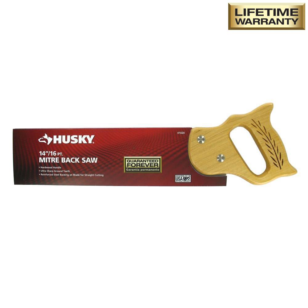 Husky 14 In Pro Miter Back Saw 122mm14 The Home Depot Pro Miter Back Saw