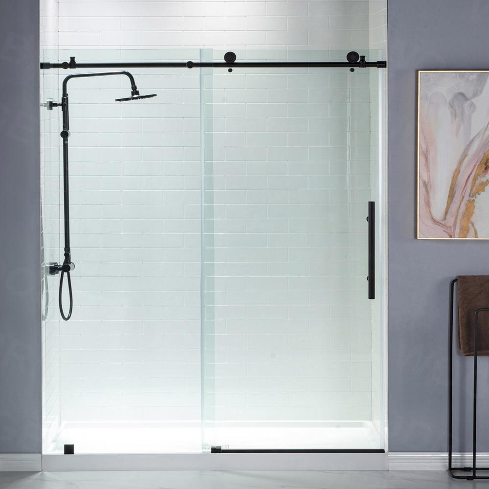 Matte Black - Shower Doors - Showers - The Home Depot