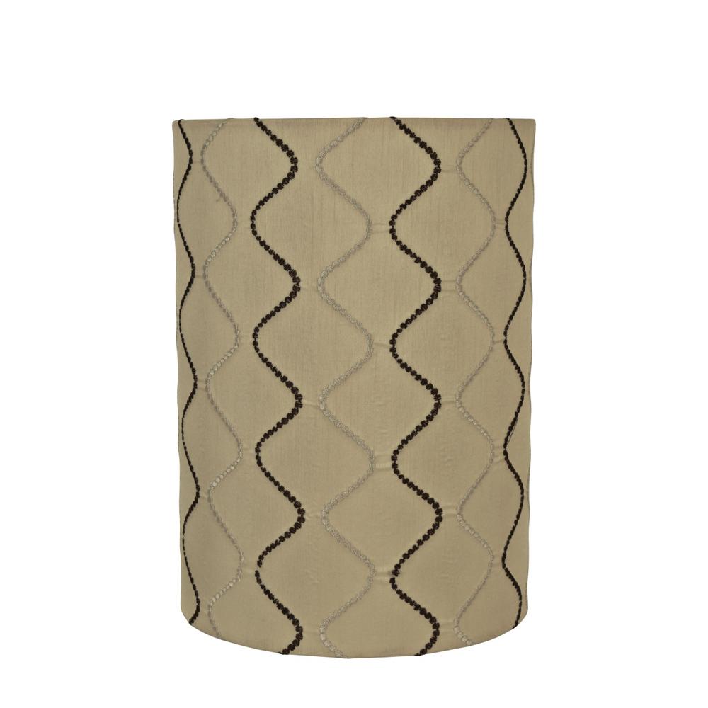 Aspen Creative Corporation 8 in. x 11 in. Yellowish Brown Drum/Cylinder