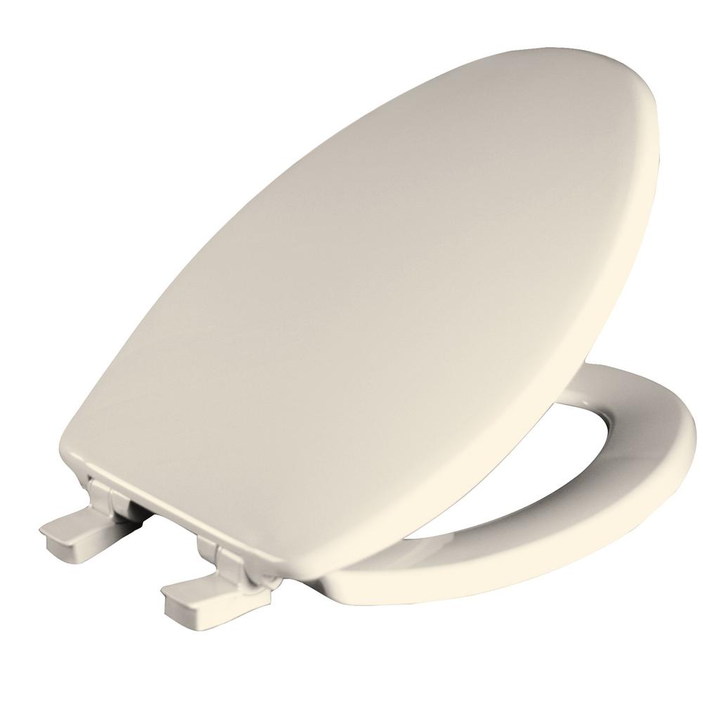 Church Whisper Close Elongated Closed Front Toilet Seat in ...