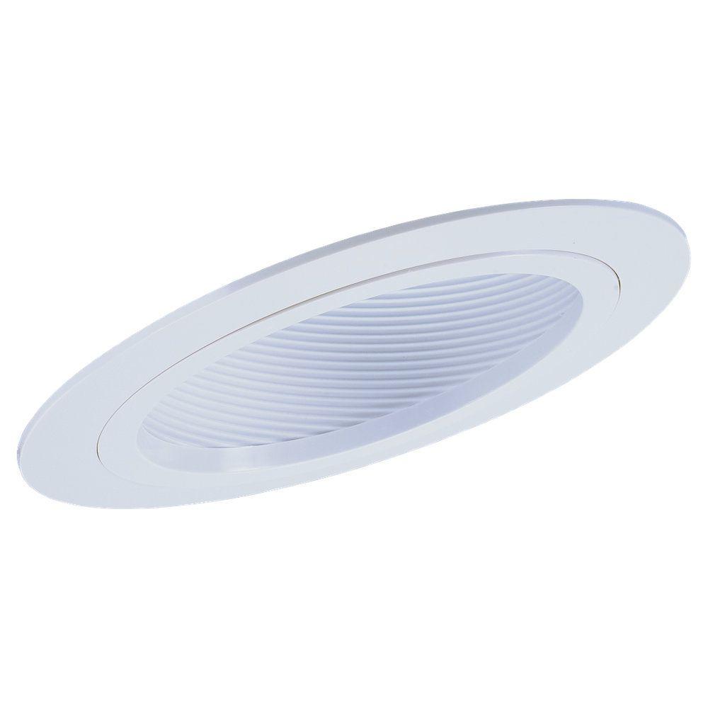 Sea Gull Lighting 6 In White Recessed Sloped Ceiling Incandescent Trim