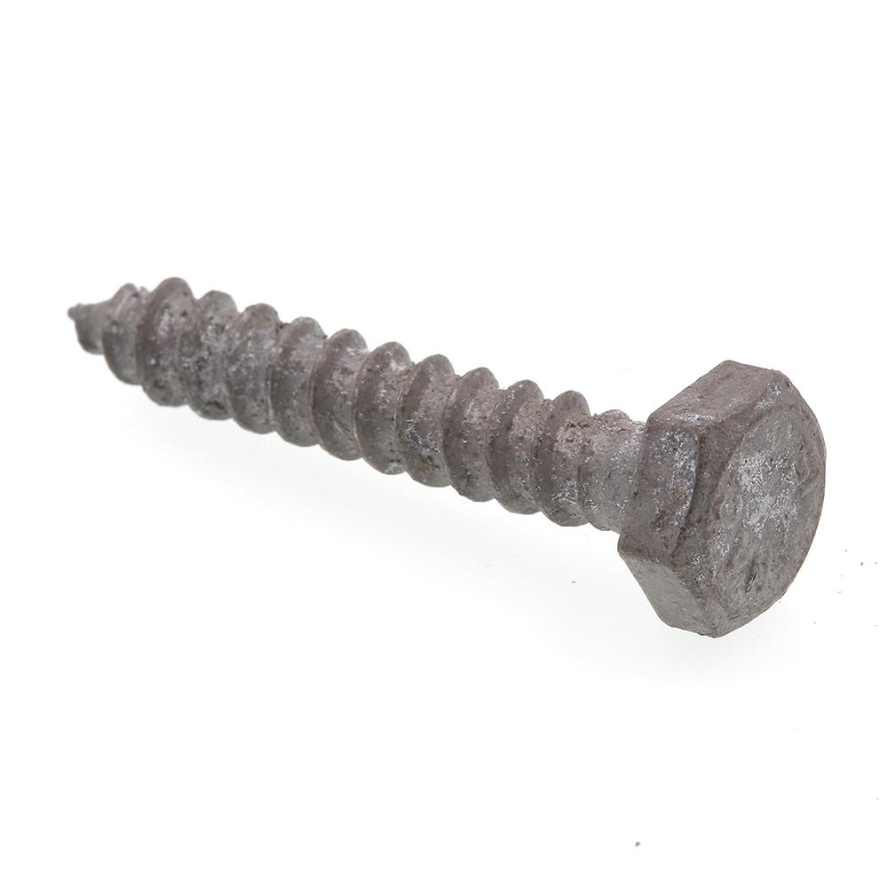 1//4 in A307 Grade A Hot Dip Galvanized Steel Prime-Line 9055365 Hex Lag Screws X 5 in. 100-Pack