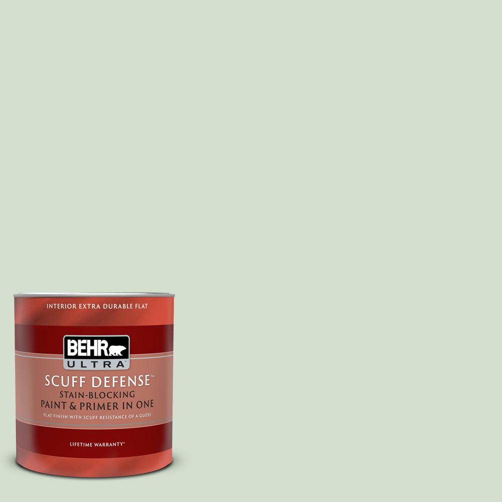 BEHR ULTRA 1 qt. #S400-2 Comforting Green Extra Durable Flat Interior ...