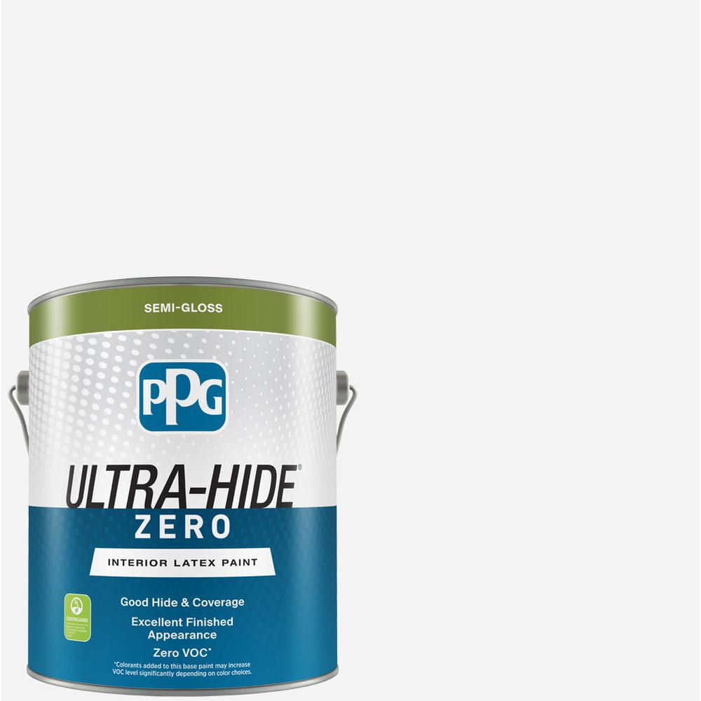 Ppg Ultra Hide Zero 1 Gal Pure White Base Semi Gloss Interior Ppg Ultra Hide Zero 1 Gal Pure White
