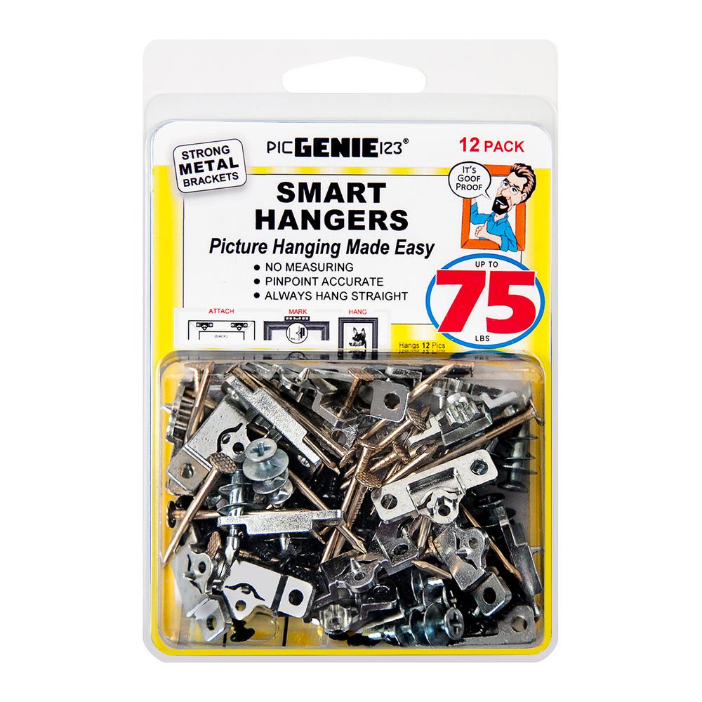 PICGENIE123 Smart Hangers 75 lbs. (12-Pack)-K75-L12D - The Home Depot