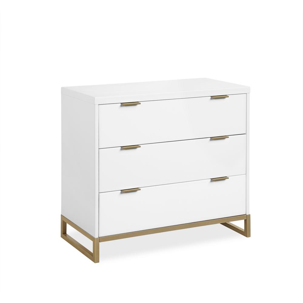 Baby Relax Holly 3 Drawer White Dresser De8410 1w The Home Depot