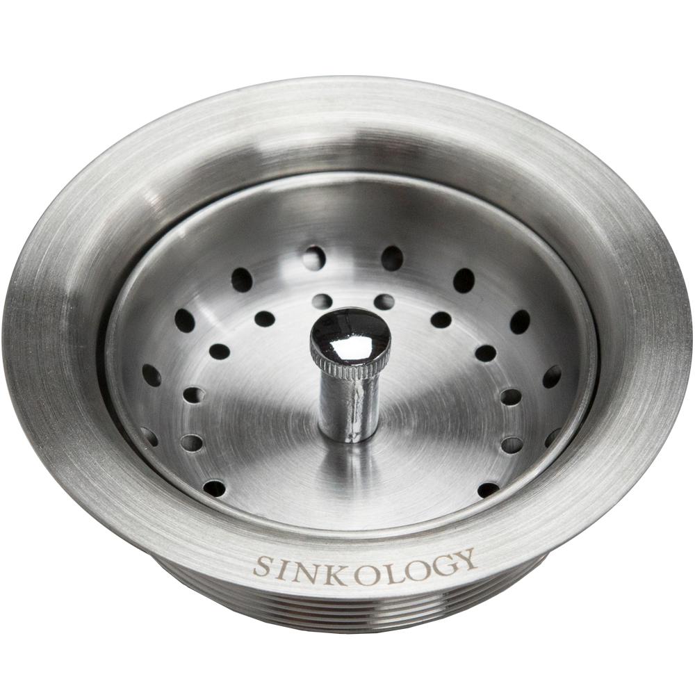Sinksense Kitchen Sink Strainer Drain With Post Style Basket In Stainless Steel
