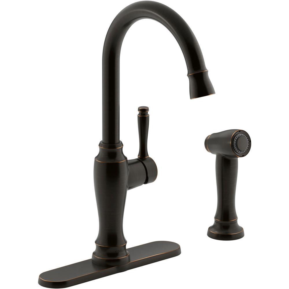 Kohler Arsdale Single Handle Standard Kitchen Faucet With Swing