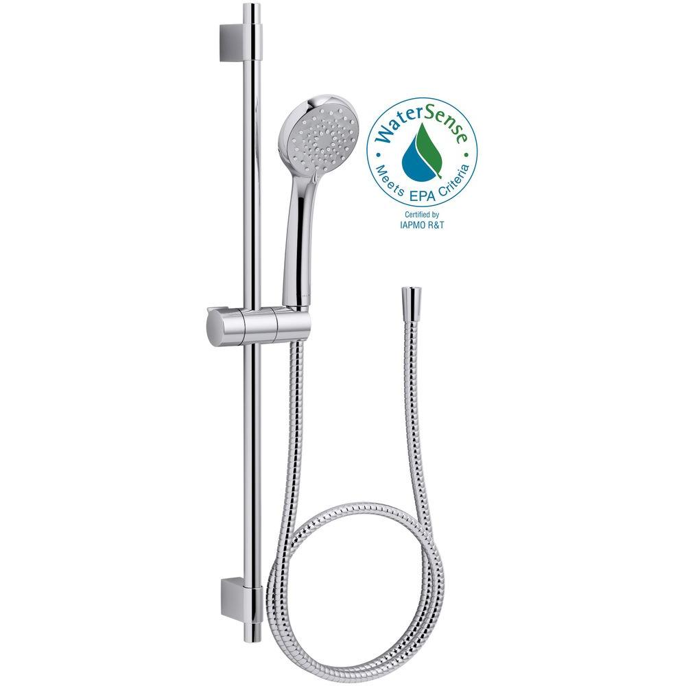 KOHLER Awaken 3Spray Wall Bar Shower Kit Polished Chrome98362CP