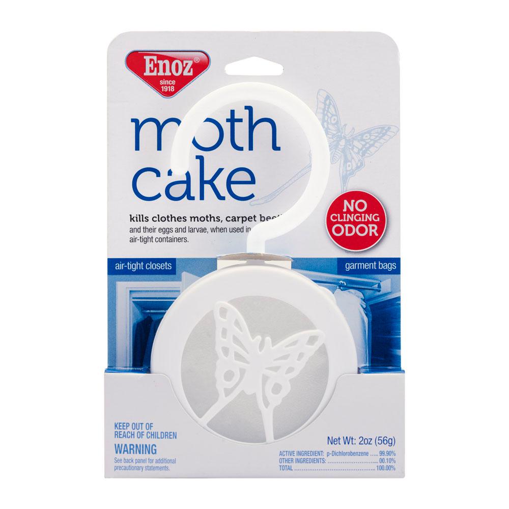 Enoz Moth Cake Pack of 6 Kills Clothes Moths and Eggs and Larvae Carpet Beetles