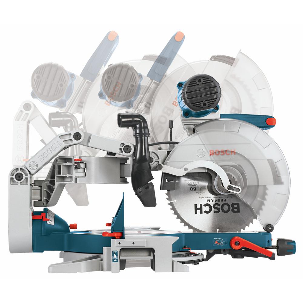 BOSCH GCM12SDRT Miter Saw 12 in. 15 Amp AxialGlide DualBevel Glide W