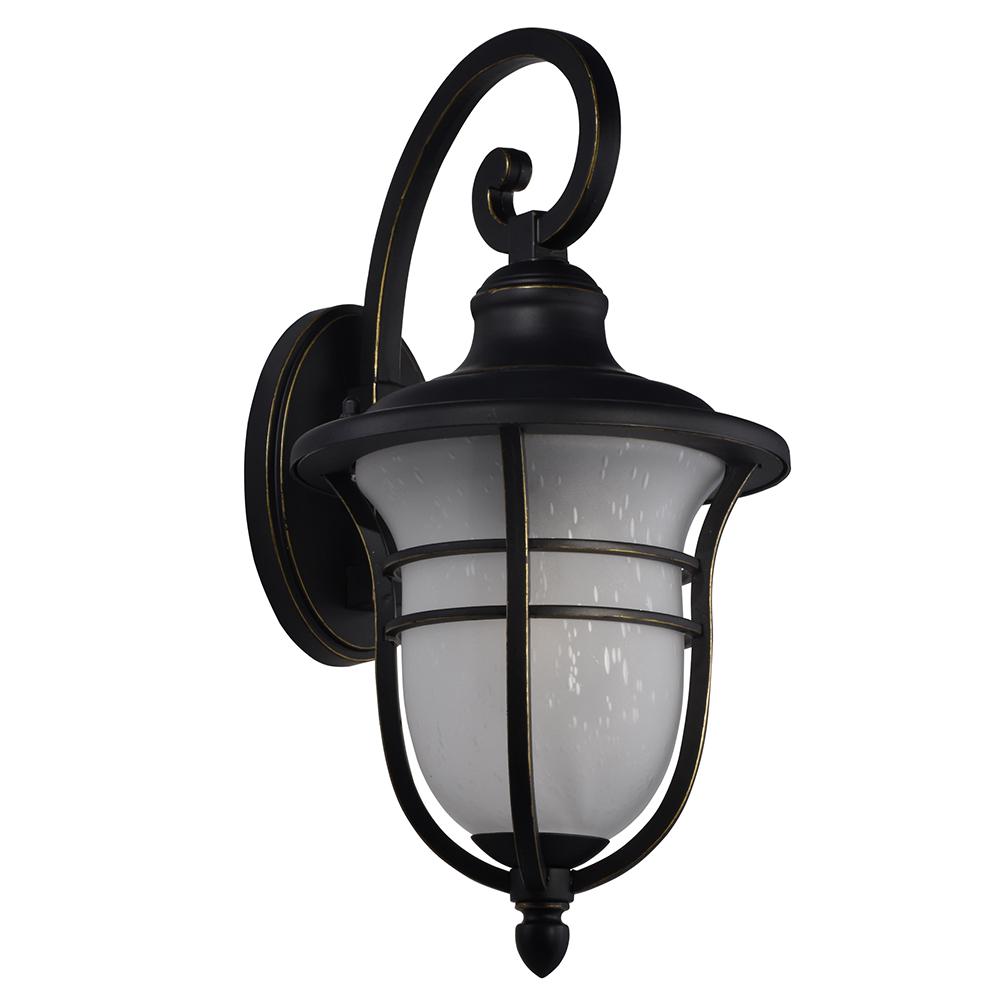 Dale Tiffany Outdoor Wall Mounted Lighting Impression 1 Light Black Golden Outdoor Wall Mount Sconce