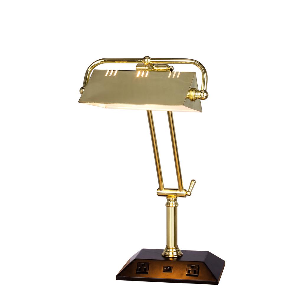 Fangio Lighting 24 In Adjule Satin Brass Tech Table Lamp With 2 Fangio Lighting 24 In Adjule Satin Brass Tech Table Lamp With 2 Base S