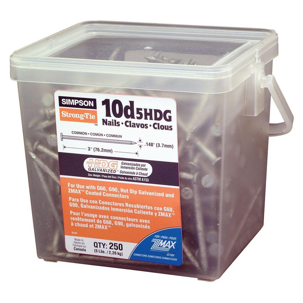 Simpson StrongTie StrongDrive 10d x 3 in. SCN SmoothShank Connector