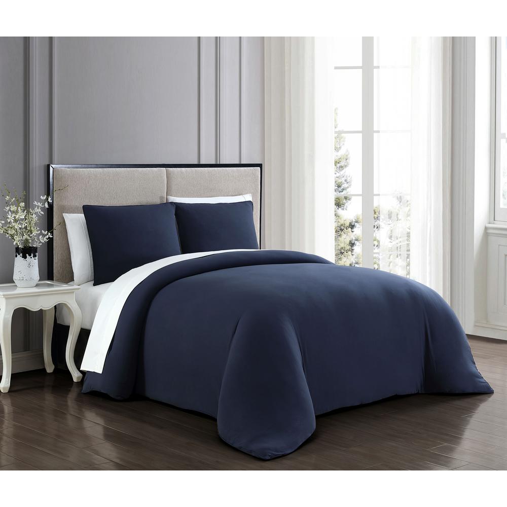 Gweneth 2 Piece Navy Twin Super Soft Comforter Set Gwe2cstwinghnv