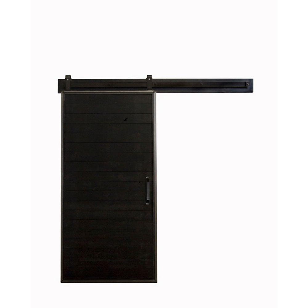 Rustica Hardware 42 in. x 84 in. Mountain Modern Wood Barn Door with