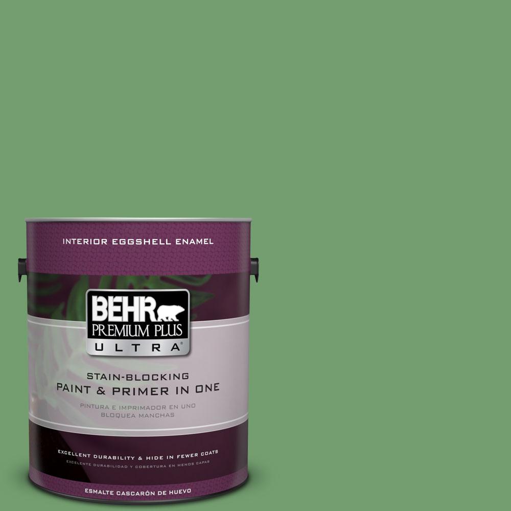 BEHR Premium Plus Ultra 1 gal. PPU85 Eco Green Eggshell Enamel