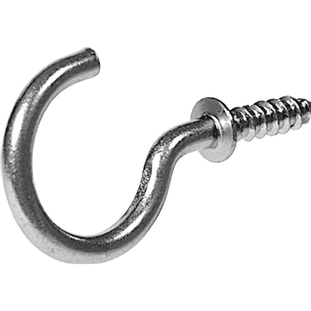 OOK 7/8 in. Nickel Cup Hook (8Pack)50366 The Home Depot
