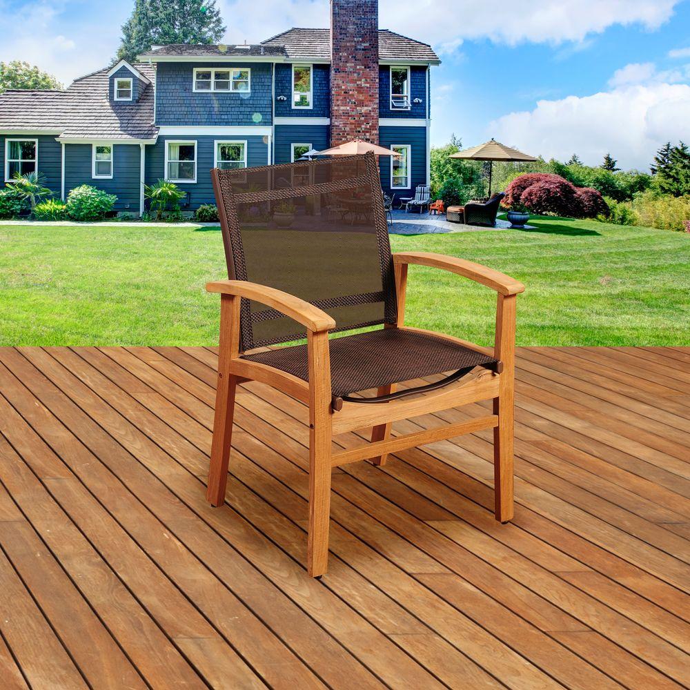 Teak Oversized Patio Chairs Patio Furniture The Home Depot