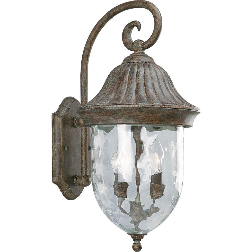 Progress Lighting Coventry Collection Fieldstone 2 Light 20 5 In Outdoor Wall Lantern Sconce