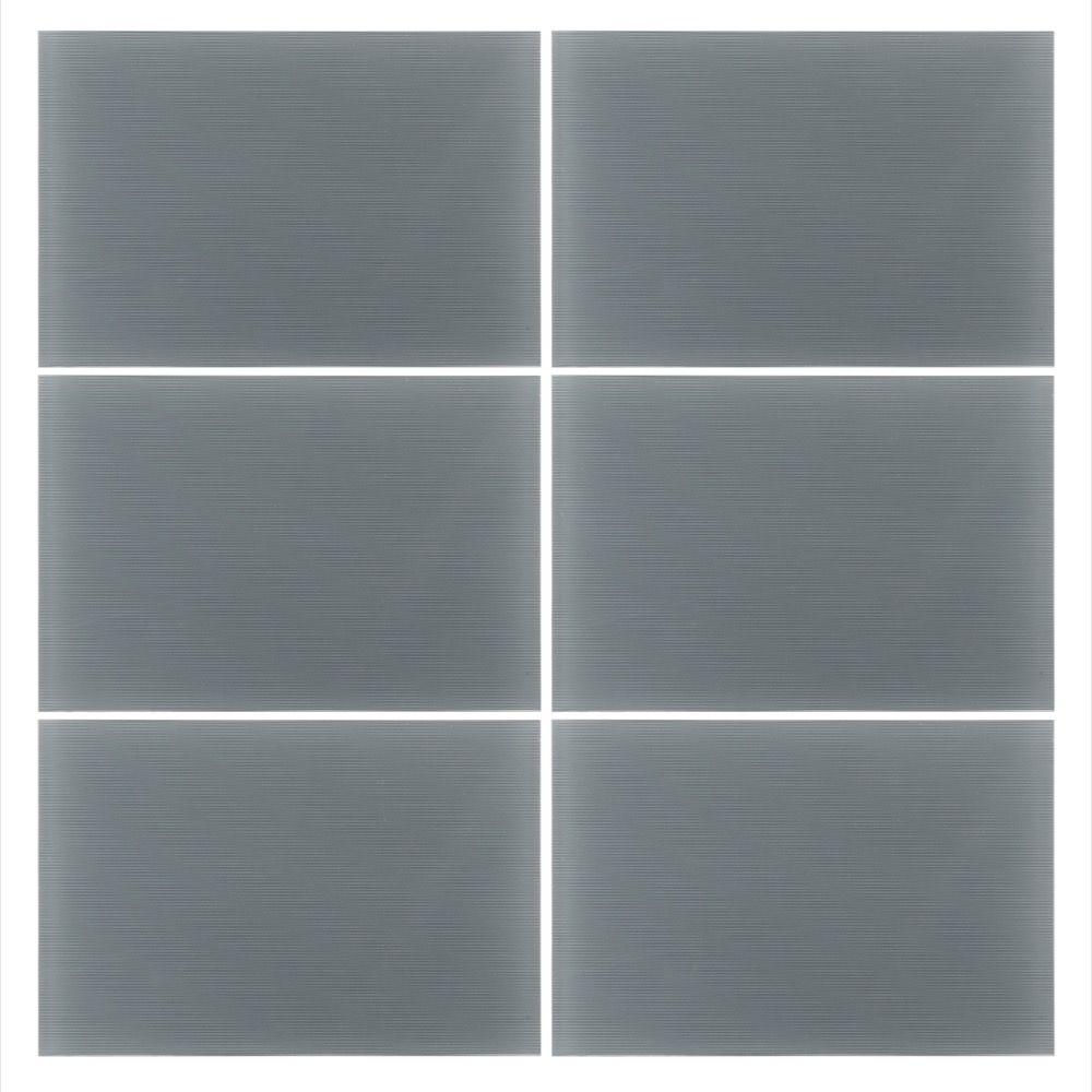 Jeffrey Court Hi Tech 8 In X 12 Mm Gray Glass Wall Jeffrey Court Hi Tech 8 In X 12 Mm