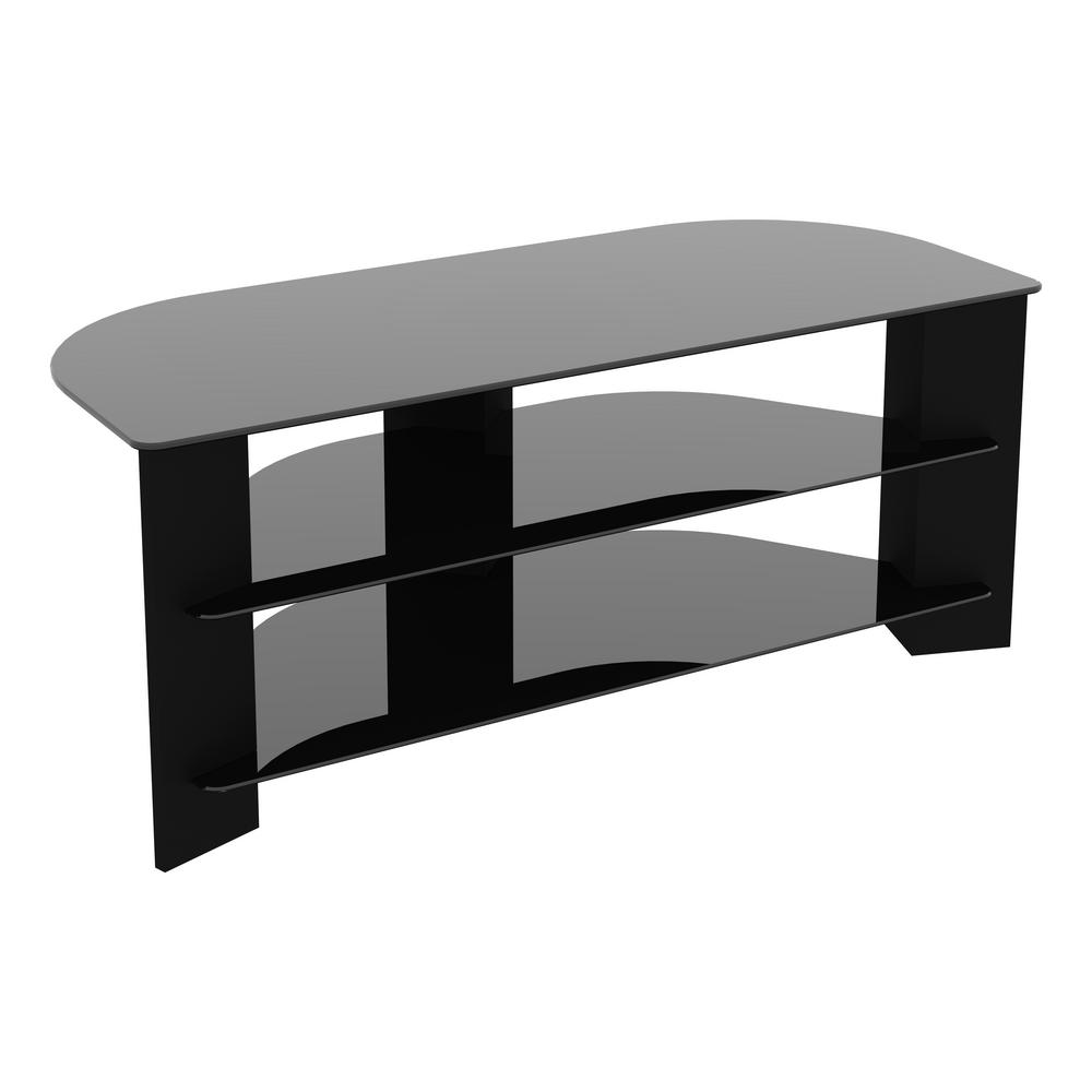 Avf Reflections 43 In Black Engineered Wood Corner Tv Stand Fits Tvs Up To 55 With Cable Management Fs1100varbb A The Home Depot - Glass Corner Tv Stand 43 Inch Avf Reflections 43 In Black Engineered Wood Corner Tv Stand Fits Tvs Up To 55 With Cable Management Fs1100varbb A The Home Depot - Glass Corner Tv Stand 43 Inch