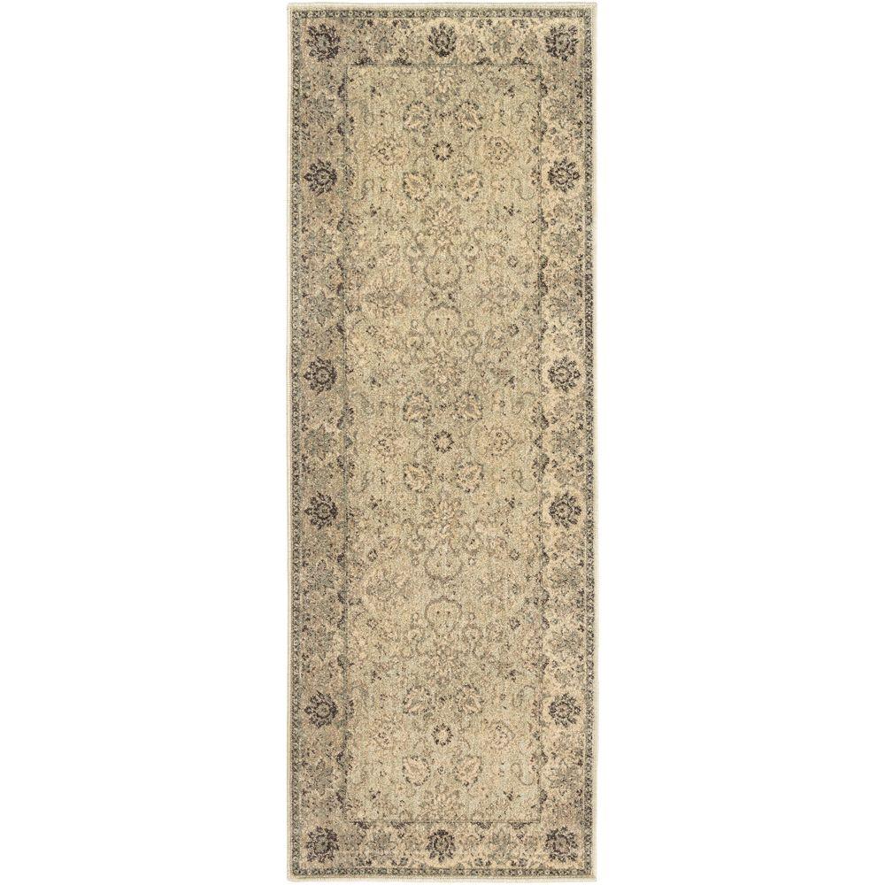 Runner 3 X 7 Area Rugs The Home Depot Katonah Beige 3 Ft X 7 Indoor Runner Rug