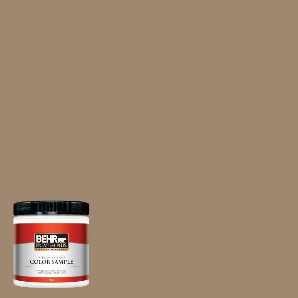 BEHR Premium Plus 8 oz. 700D5 Toffee Crunch Interior/Exterior Paint
