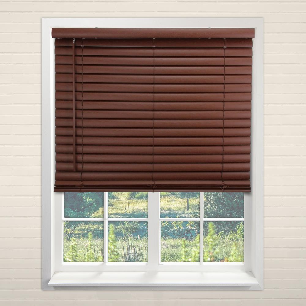 Alabaster Cordless 1 in. Vinyl Mini Blind - 35 in. W x 72 in. L