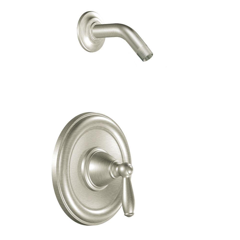 MOEN Brantford Single Handle Posi Temp Shower Only Trim Kit In Brushed   Brushed Nickel Moen Shower Bathtub Trim Kits T2152nhbn 64 145 