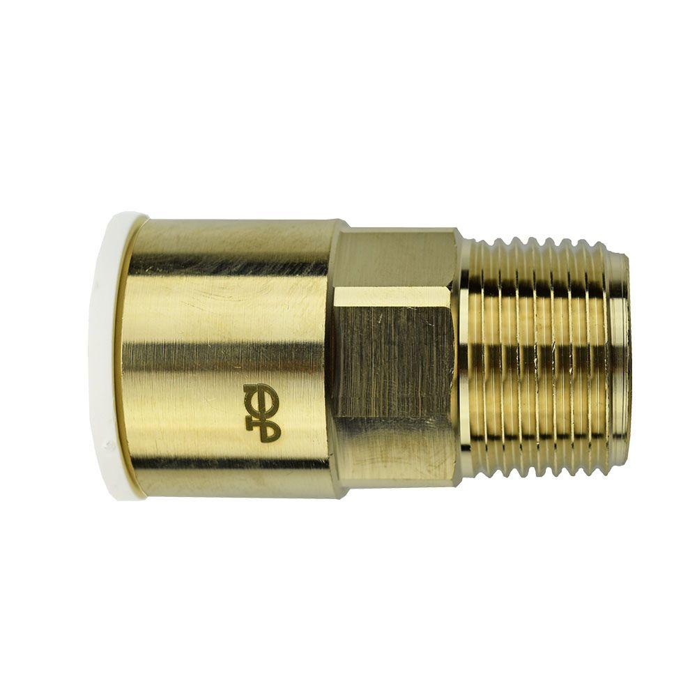 JG Speedfit 3/4 In. Brass Push-to-Connect Male Connector Fitting ...