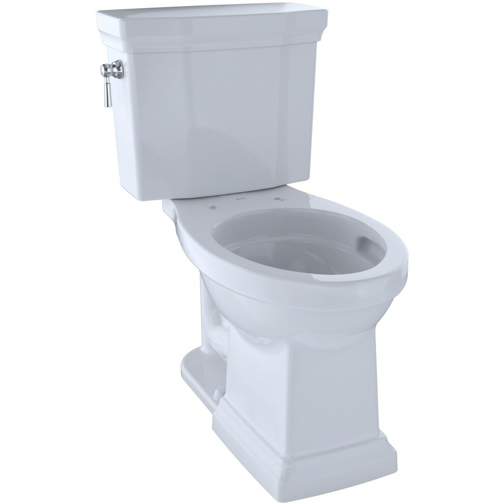 TOTO Promenade II 2-piece 1.0 GPF Single Flush Elongated Toilet with ...